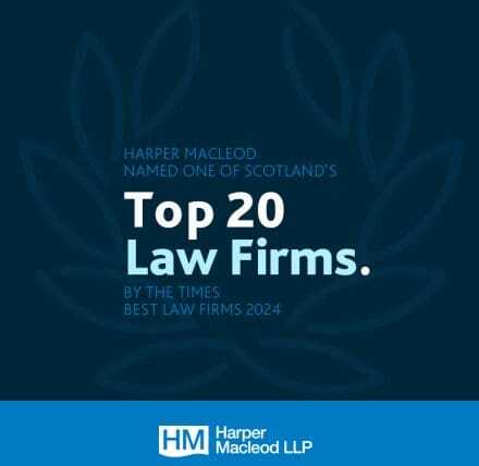  Harper Macleod named as one of Scotland's best law firms by The Times 